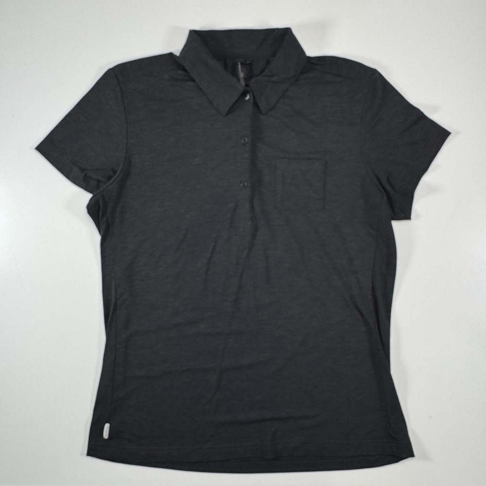 SPECIALIZED Short Sleeve Polo‎ Shirt Womens Large Gray Cycling Utility